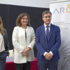 Catarina Valença, María Josefa García Cirac y Enrique Saiz,ayer.-ICAL