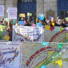 Imagen de la protesta celebrada ayer en Burgos.-ISRAEL L. MURILLO