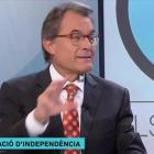 El expresidente Artur Mas en el programa Els matins, de TV-3.-EL PERIÓDICO