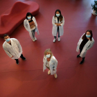 Investigadores del grupo de Neurobiología Molecular en el Instituto de Biología Funcional y Genómica de Salamanca. ENRIQUE CARRASCAL.