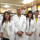 Gonzalo Hervás, Beatriz Gutiérrez-Gil, Juan José Arranz, Pilar de Frutos, Aroa Suárez-Vega y Pablo G. Toral del CSIC y la ULE.-EL MUNDO