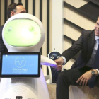 Pablo Casado, de visita en el Campus Google de Madrid.-DAVID CASTRO