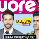 La amistad de Pablo Alborán y Pelayo Díaz, portada de la revista 'Cuore'.-