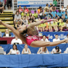 Una gimnasta en una exhibición del Campeonato de España en Valladolid-J.M.Lostau