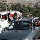 Ciudadanos sirios se manifiestan contra el ataque.-/ YOUSSEF BADAWI / EFE
