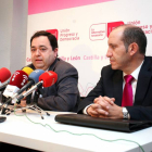 El coordinador autonómico de UPyD, Rafael Delgado, y el coordinador local en Valladolid, César Tuquero-Ical