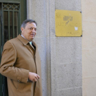 El ex presidente de la cámara de comercio de Segovia Carlos Tejedor acude a los juzgados a prestar delaración.-ICAL