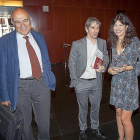 José Antonio Marina, Enrique Berzal y Ana Redondo, ayer, en la Feria del Libro de Valladolid.-Pablo Requejo