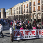 La plantilla de Nissan en Ávila durante la jornada de huelga-Ical