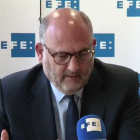 Eduard Pujol, esta mañana en EFE-EFE