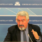 El procurador de Ciudadanos José Ignacio Delgado, ayer en las Cortes.-ICAL