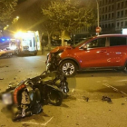 Estado en el que terminó la motocicleta accidentada.-EUROPA PRESS