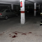 Restos de sangre de la mujer que recibió varias puñaladas en el barrio de San Juanillo (Palencia)-Ical