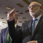 El fiscal general del Estado, José Manuel Maza, este lunes, en Valencia.-MIGUEL LORENZO