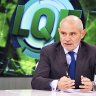 Víctor Caramanzana en el programa ‘La Quinta Esquina’, emitido ayer en La 8 de Valladolid. MIGUEL ÁNGEL SANTOS