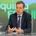 Germán Barrios durante ‘La Quinta Esquina’, programa emitido en La 8 Valladolid.-J. M. LOSTAU
