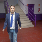 Braulio Vázquez en la zona mixta del estadio José Zorrilla durante el pasado verano.-PABLO REQUEJO