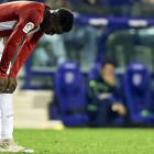 Iñaki Williams revela su deseperación en el último partido liguero liguero en el campo del Levante, donde el Athletic sucumbió por 3-0.-GETTY IMAGES