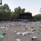 Los operarios del servicio de limpieza recogieron 3.200 toneladas de residuos urbanos relacionados con las fiestas de Valladolid: Twitter: Óscar Puente