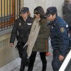 Raquel Gago, el día que quedó en libertad bajo fianza después de declarar en la Audiencia.-El Mundo