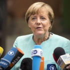 Angela Merkel, en una rueda de prensa, este jueves.-Foto: AFP / ODD ANDERSEN