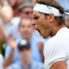 Nadal, en un momento de su partido de semifinales con Djokovic.-REUTERS / TOBY MELVILLE