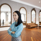 Naomi Kawase, directora de  ‘Una pastelería en Tokio’, ayer, en el Salón de los Espejos del teatro Calderón.-J.C. Castillo