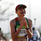 María Guadalupe González cuando era feliz en Río.-AP
