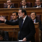 Mariano Rajoy, este miércoles en el Congreso de los Diputados.-DAVID CASTRO
