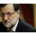 El presidente del Gobierno español, Mariano Rajoy, durante la segunda jornada del debate del estado de la nación.-Foto: EFE