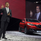 El presidente de Renault, Carlos Ghosn, en la presentación del Kadjar-AFP