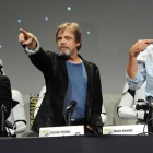 Carrie Fisher, Mark Hamill y Harrison Ford, en el Comic-Con de San Diego, en julio de este año.-AP / RICHARD SHOTWELL