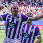 Nacho celebra su gol al Éibar.