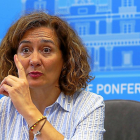 Gloria Fernández Merayo, ayer durante su rueda de prensa.-J.M. LOSTAU