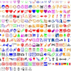 La primera tabla de emojis, creada en 1999.-EL PERIÓDICO