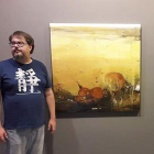 En la imagen superior, Fernando Palacios en una exposición anterior-F. PALACIOS
