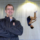 El juez internacional de Trampolín, Miguel Vicente.-J. M. L.