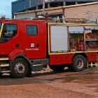 El incendio en la fábrica de hielo de Europa, situada en Cebreros (Ávila), ha sido controlado.-E.M.