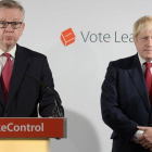 Michael Gove (izquierda) y Boris Johnson, en una imagen de archivo.-AFP