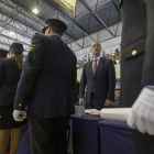 El secretario de Estado de Seguridad, Francisco Martínez, acompañado por el director general de la Polícía Nacional, Ignacio cosidó, y la delegada del Gobierno en CyL, María José Salgueiro, presiden la Jura de 145 nuevos subinspectores de la Policía-ICAL