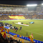 Estadio José Zorrilla en un partido de España.