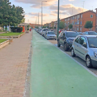 Carril bici entre la Avenida de Segovia y la calle General Shelly, uno de los cuatro tramos para conectar Delicias y Los Santos-Pilarica. E. M.