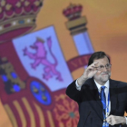 El líder del PP, Mariano Rajoy, en la clausura del congreso del PP.-CURTO DE LA TORRE