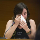 Beatriz Garrote, durante su comparecencia en la comisión de investigación del accidente de Metro Valencia.-MIGUEL LORENZO