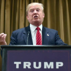 El candidato republicano y magnate inmobiliario Donald Trump, el pasado 10 de julio, durante una rueda de prensa.-Foto: AFP / FREDERIC J. BROWN