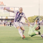 Sandro, autor del gol del Real Valladolid.-RVCF