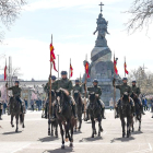 Ensayo general del desfile militar por los 375 años del Regimiento de Caballería Farnesio 12. J. M. LOSTAU