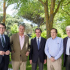 Mañueco, Posada, Aznar, Lucas y Herrera.-E. M.