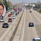 Imagen actual de la VA-20 y el ministro de Transportes y Movilidad Sostenible, Óscar Puente.