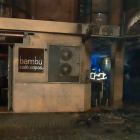 Imagen del estado del bar Bambú tras el incendio